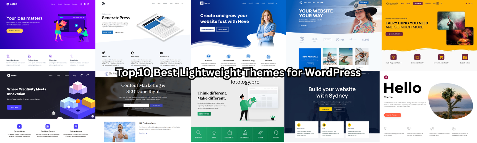 Top 10 Best Lightweight Themes for WordPress